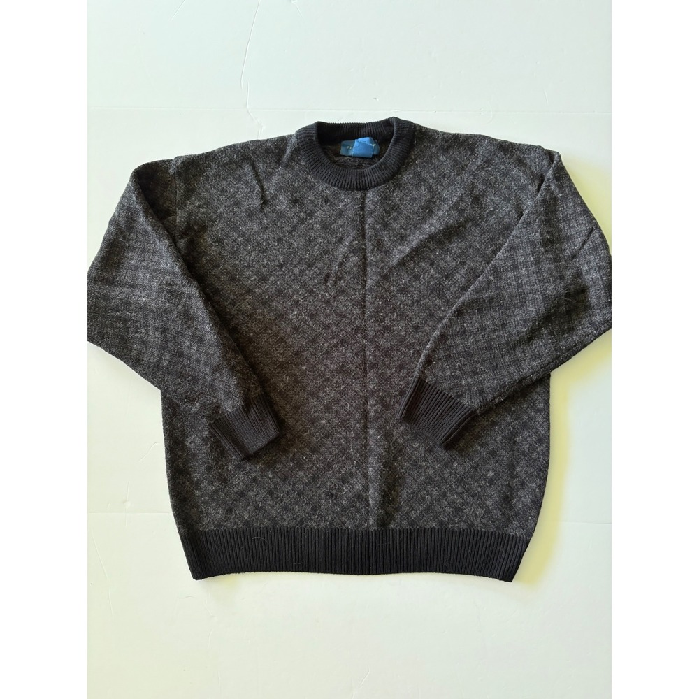 Vintage Towncraft Wool Blend Crewneck Sweater Men's Large Charcoal Gray